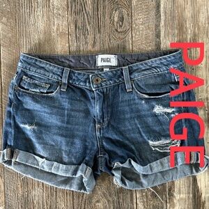 🌟PAIGE JIMMY JIMMY 🌟JEAN 🌟DISTRESSED SHORTS, SIZE 26